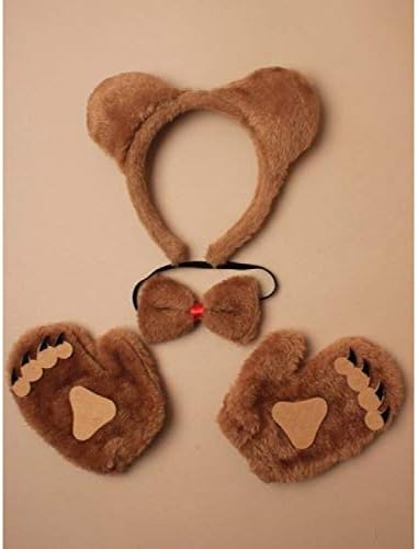 Allsorts Childrens Teddy Bear Ears, Bow Tie and Gloves Set