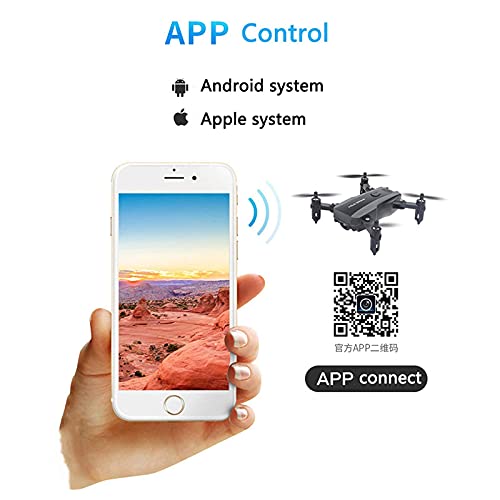 Mini dron plegable con cámara HD Quadco y transmisión Wifi FPV para principiantes 5