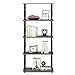 Furinno Turn-N-Tube 5-Tier Multipurpose Shelf Display Rack with Classic Tubes, French Oak Grey/Black