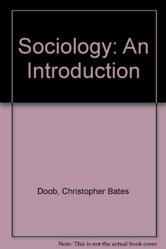 Sociology: An Introduction 0155007718 Book Cover