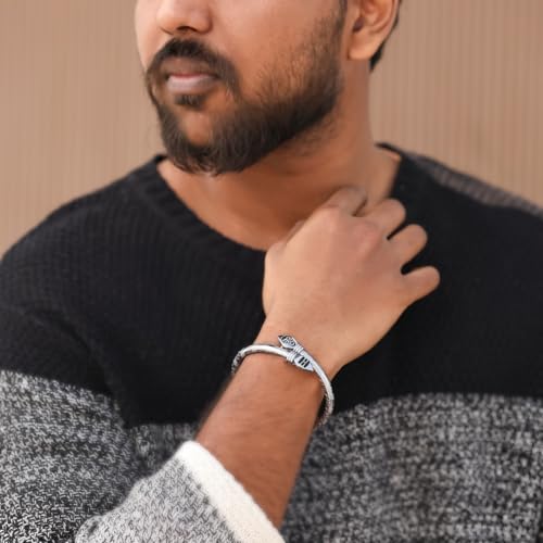 Image of Divine Hindu Premium Vel Murugan Kada | Traditional Design Authentic Spiritual Kada for Men