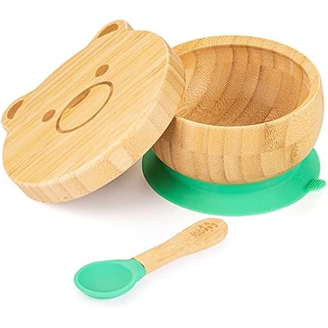 Suction Bowl with Lid and Spoon for Toddlers Cover
