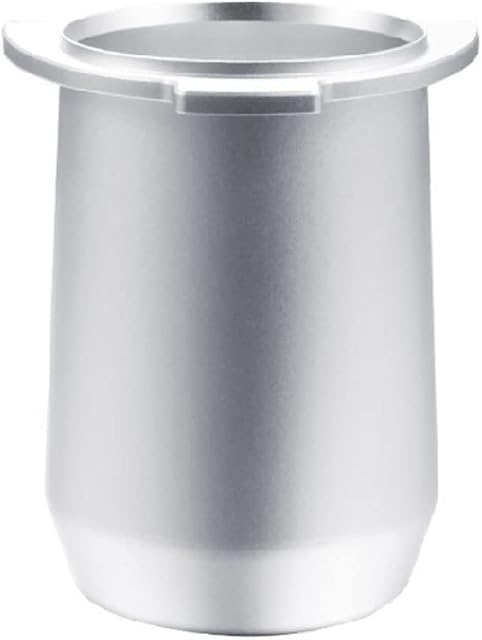 Dosing Cup 54mm, Bekasa Dosing Ring Coffee Accessrioes Aluminum with Sage 54mm Portafilters for Breville Barista Express Grinder Hand Free (Silver)