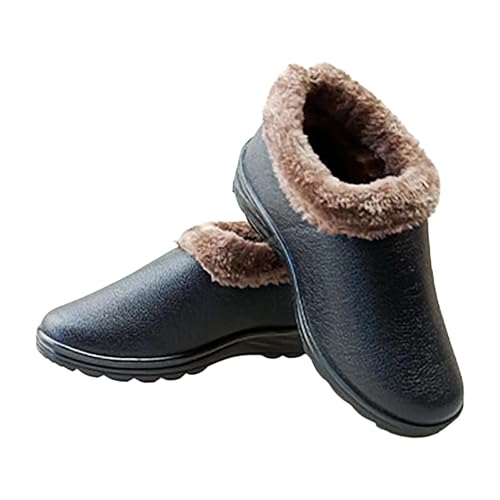 Laquieio Damen-Stiefel, Winterstiefel, Leder, gefüttert, warm,...