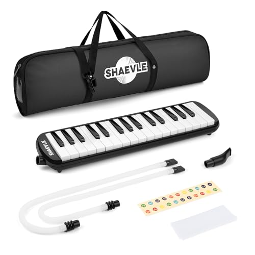 Melodica 32 Keys Air Piano Keyboard with Carrying Bag Mouthpieces Tubes