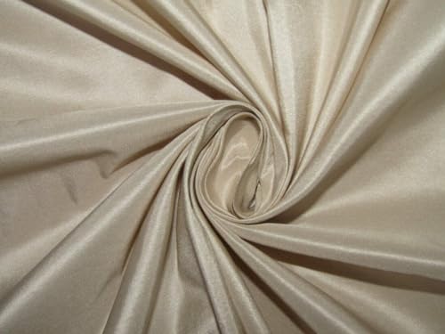 Taffetas de soie crème 137cm TAF63 d'une élégance digne de la haute couture
