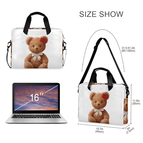 Funda para portátil ALAZA oso de peluche marrón miniatura 5