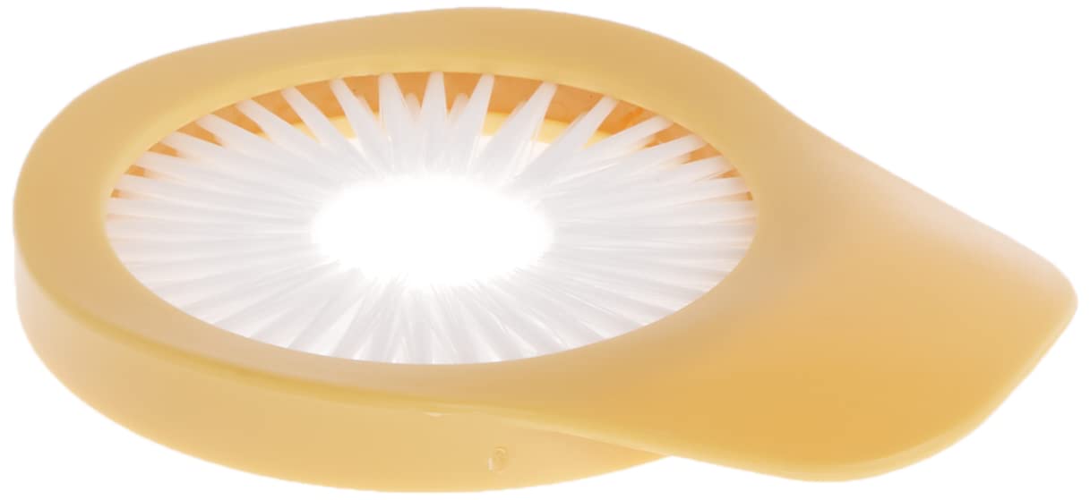 R & M International 3601 - Cepillo para mazorca de maíz, plástico, Amarillo, cardado