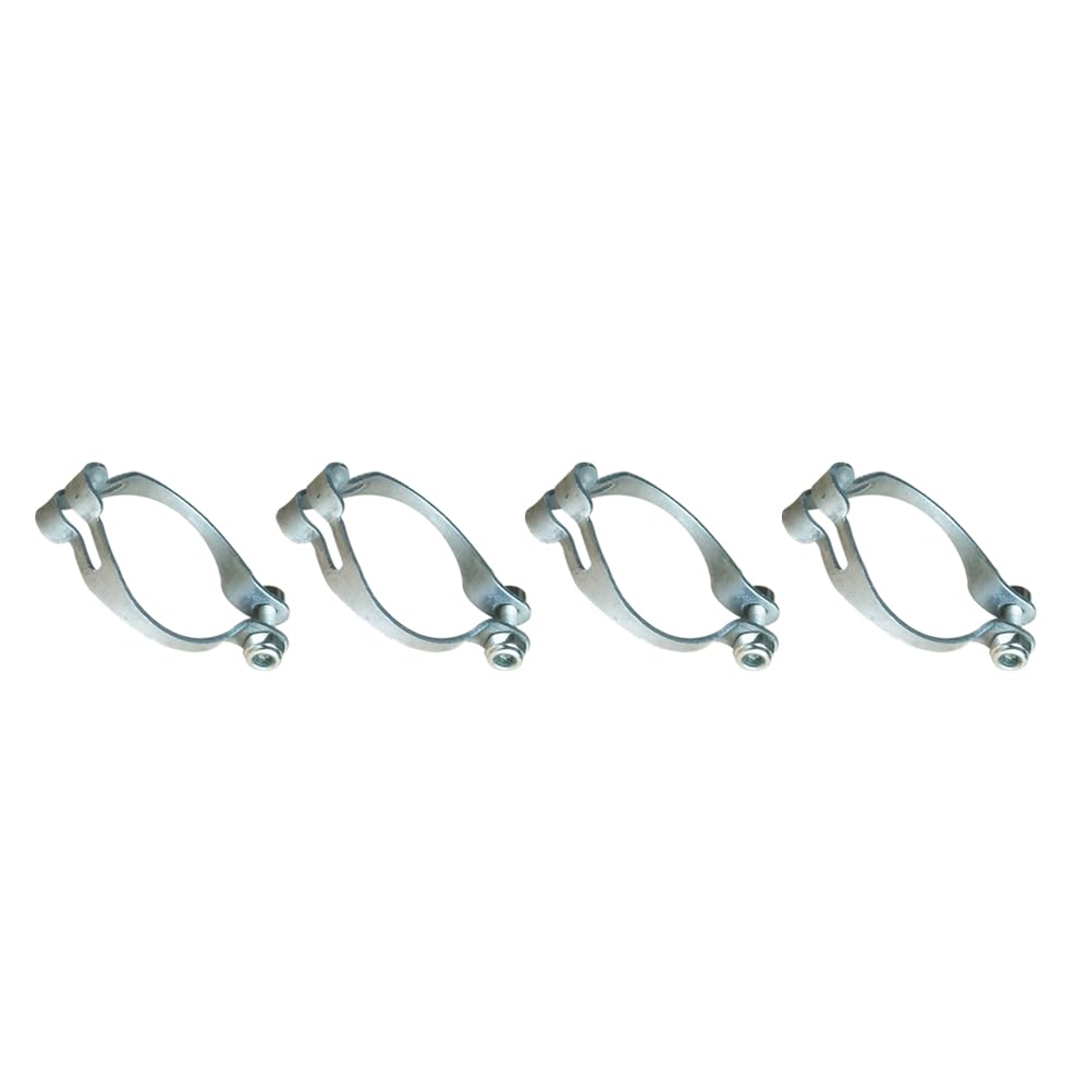 Yuauy 4 Sets Metal Ring Firmly to Frame Bike Cable Guide 25.4 mm Brake Cable Shift Cable Derailleur Cable Base Guide Clip Fitting Line Tube Housing Durable