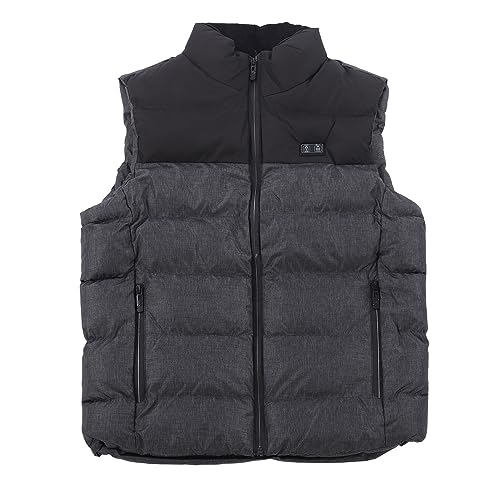 Chaleco calefactor eléctrico chaqueta calefactable 15 zonas gris 3XL