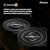 PIONEER A-Series estándar TS-A4671F parlantes coaxiales de 4" x 6" de 4 vías, 210W máx | excelente reemplazo de fábrica, sonido balanceado + agudos suaves, graves mejorados 4