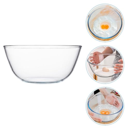 Bol mélangeur en verre raffiné 4500ml multifonction durable et chic - 6