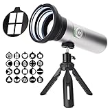 4 Color RGB Photography Flashlight - with 20 GOBO...