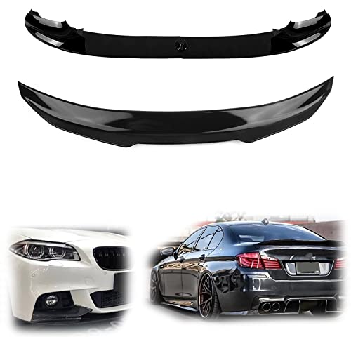 Aileron coffre et lèvre de séparateur pour BMW F10 : style carbone et appui maximal