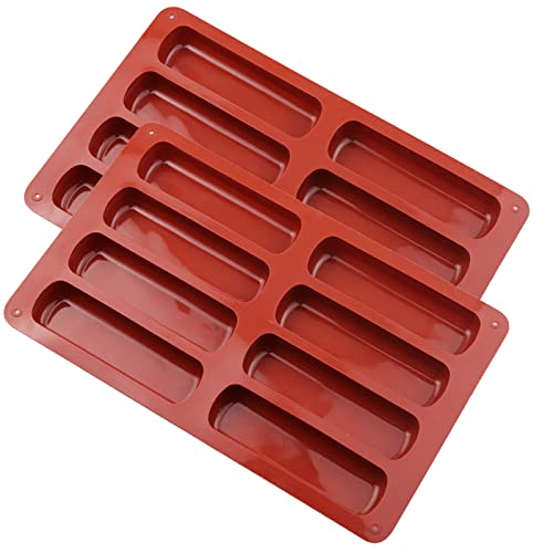 2 Stück Müsliriegel Backform Silikonform 8 Mulden Antihaft Form...