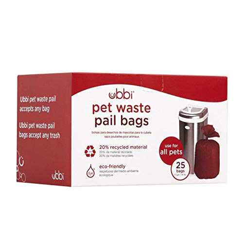 Ubbi Pet Waste Pail Bags, 25 Count