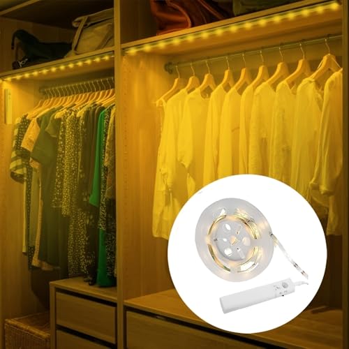 Tira LED con sensor de movimiento 118 pulgadas luz cálida miniatura 4