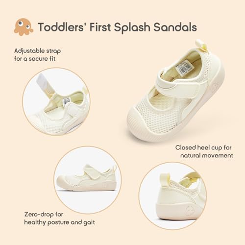 Image of Balabala Baby Toddler Walking Shoes Boys Girls Slip On Sandals Kids Water Shoes Barefoot Shoes Breathable Mesh Lightweight