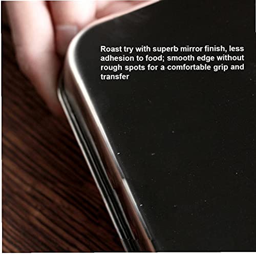 Sraeriot Braadstuk Pan Non Stick Dienblad ROSTING TIN RVS Cooker Grill Rack RASTER Oven Bakken Gebruikersvoorwerpen… - Image 4