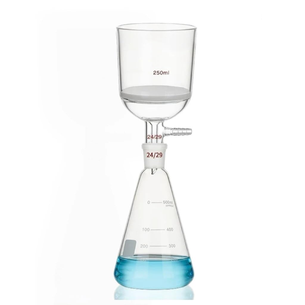 50/100/250/500/1000/2000ml真空ろ過ユニット、G3サンドコア吸引漏斗デバイス(500flask-100fun