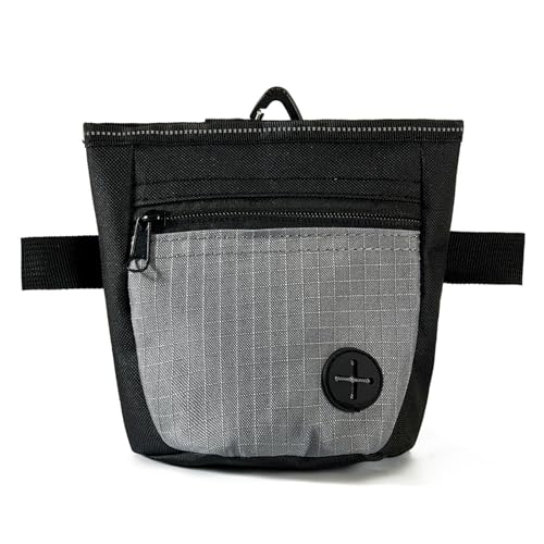 Snorvixre Clicker d'entraînement multi-usages et sac à friandises combinés avec fermeture magnétique et porte-sac à déjections canines pour...