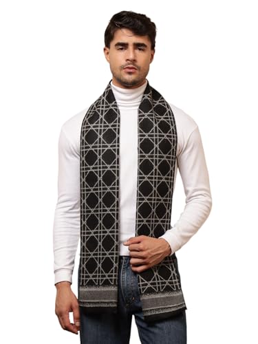 Image of Ravaiyaa - Attitude is everything Men's Reversible Stripe Pattern Winter Wool Scarf, Muffler 72 inchx12 inch Inch