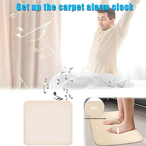 Reloj Despertador para Personas Que Duermen Pesadamente - Alfombra Sensible A La Presión - Reloj Despertador Digital LED Alfombra Inteligente Alarma Digital Reloj Despertador De Alfombra con Reloj