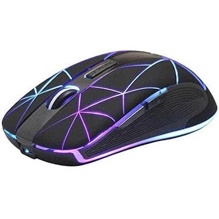 Amazon Co Jp Riitek マウスワイヤレス 無線マウス 充電式 2 4g光学 7色ライト付き赤 緑 黄 オレンジ色 桜色 スカイブルー 青 バックライト付き ７色 Rgb Led 可愛い 超薄型 充電式 Usb 3dpiモード 高精度 コンパクト 省エネルギー 持ち運び便利 ゲームやオフィスも