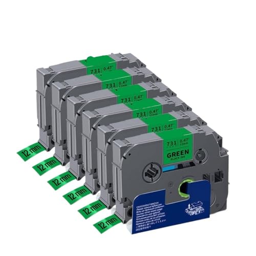 �݊����̂��� 6PK 15PK �e�[�v 12 �~�����[�g�� TZe231 TZe431 TZe531 TZe631 TZe731 ���x�����[�J�[�p���~�l�[�g���x���e�[�v(6PK Black on Green)
