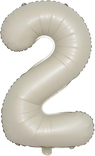 Globos de helio de 40 pulgadas, color crema, número 0-9, degradado, colorido, tamaño grande, globos de helio, decoración de fiesta de cumpleaños,