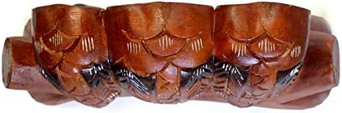 Brave Wings Hand Carved Wooden Owl ~ Three Side by Side BFF ~ OOAK Ornament Sculpture Figurine Statue Unique Table Decoration Home Decor Gift for Christmas and Birthdays ~ 4397