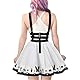 LittleForBig Overall Spielanzug-Bondage Bunny Overall Rock Schwarz XXXXL