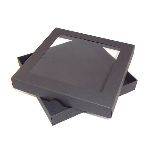 6"x6" Black Aperture Greeting Card Boxes X 5 Per Pack, Gift Boxes