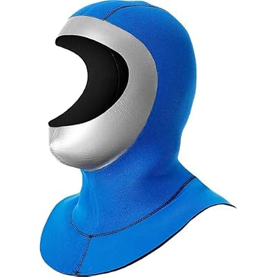 Aqualung Unisex Seawave Flex Dive Hood - Durable 7/4mm Neoprene Customizable Face Seal Easy Drying Hood w/Vent System for Scuba Diving, Snorkeling, Surfing