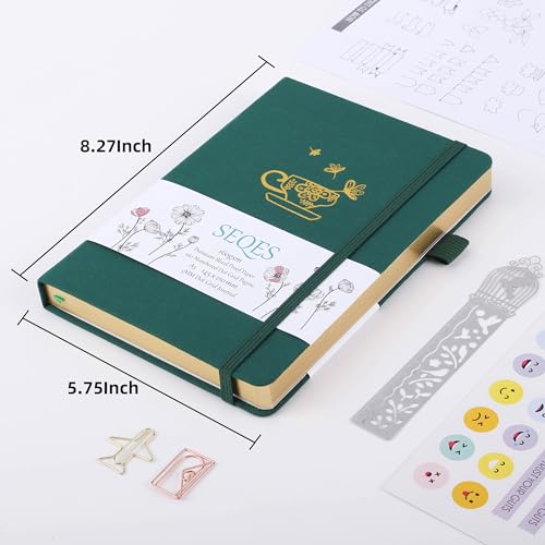 Carnet de notes A5 pointillé rigide avec 160 pages numérotées en papier épais - 3