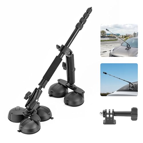 Ventouse Insta360 X4 X3 pour pare-brise : filmez vos road trips avec bras 1m50