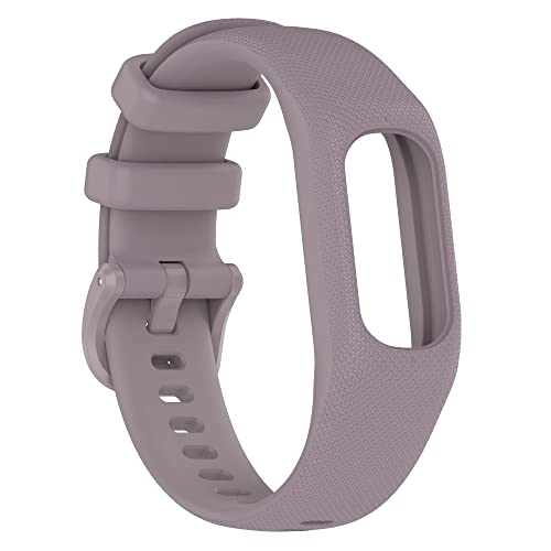 Gheper Pulseira de silicone macio compatível com Garmin Vivosmart 5 pulseiras de substituição para mulheres e homens, tamanho pequeno/grande