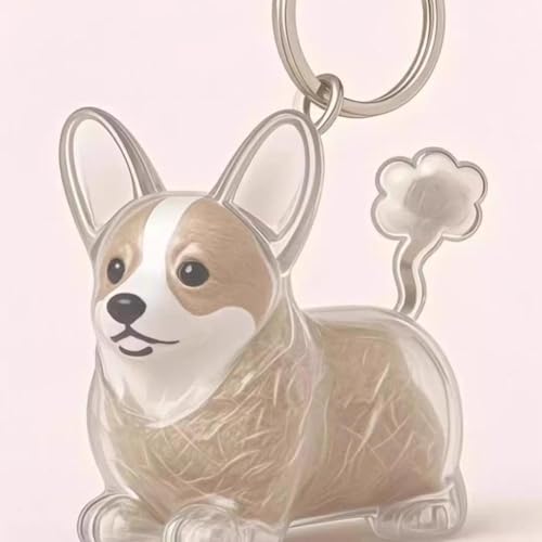 Hundehaar-Sammler-Schlüsselanhänger, Hundehaar-Anhänger, Pelz-Andenken, Kapsel-Anhänger, DIY-Haustier-Aufbewahrungsflasche, kreatives Gedenkgeschenk für Tierliebhaber