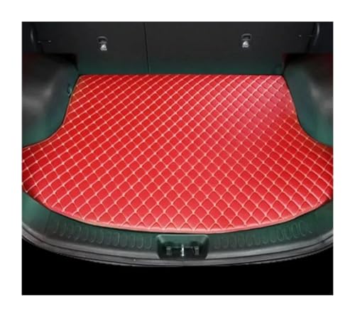 Tapis de protection de coffre pour Tesla Model Y anti-salissure cuir rouge