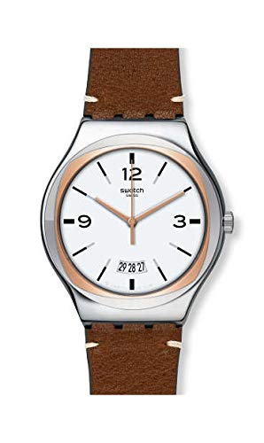 Herren Analog Quarz Uhr mit Leder Armband YWS443