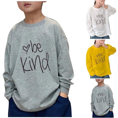 Toddler Girls Oversized Crewneck Sweatshirt Loose Cotton T-Shirts Kids Soft Casual Long Sleeve Basic Tee Tops for 2-13 Years2