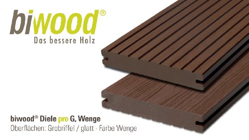10 cm biwood WPC modello diele Pro G, Wenge