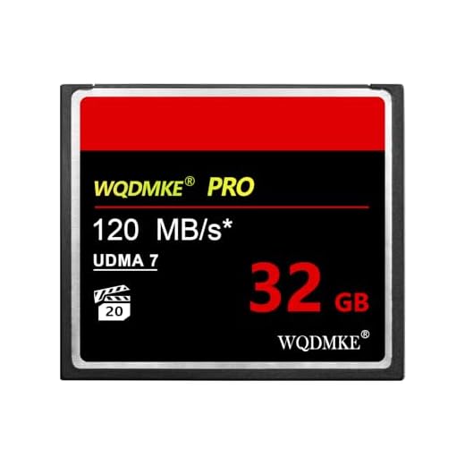WQDMKE CF Memory Card 32GB UDMA Speed Up to 120MB/s Camera Cards