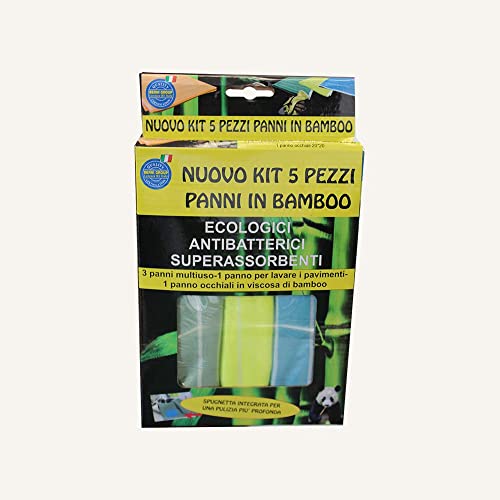 BerniGroup Kit Panni in Bamboo 5 Pezzi