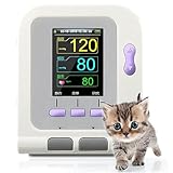 HYYKEJI Esfigmomanom Electrónico Veterinario, Monitor Digital De Presión Arterial Veterinaria con 3 Puños, Pantalla LCD De 2,8', Precisión ±3 mmHg, para Perro/Gato/Mascotas Cuidado De Animales
