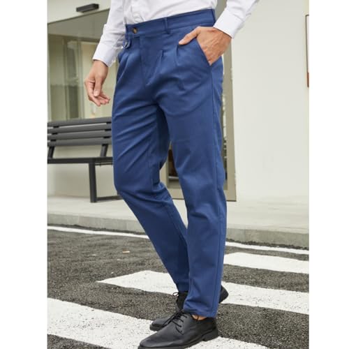 Mens Fashion Slim Fit Dress Pants Classic Casual Business Dress Pants Formal Pants for Men2