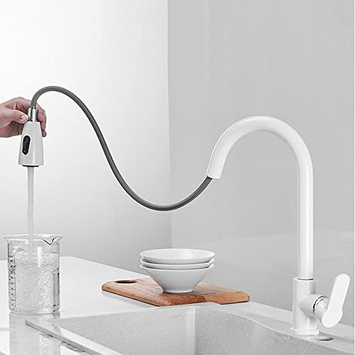 Boquilla de modo dual grifo de agua con caño extraíble 6