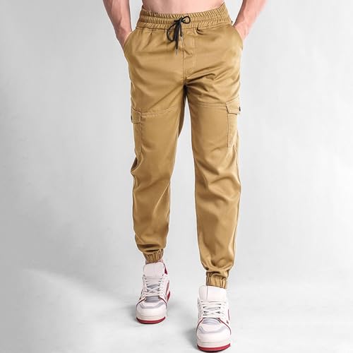 Pantalon cargo décontracté homme et jogging tactique multipoche