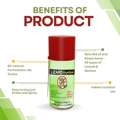 Image of Lnoicy Lizard-Shield Repellent | Chemical-Free Anti Lizard | Natural, Portable Trunk Herbal, Safe Repellent for Home -275 ml, Upto 90 Days Long Lasting (Spray, Pack of 1)