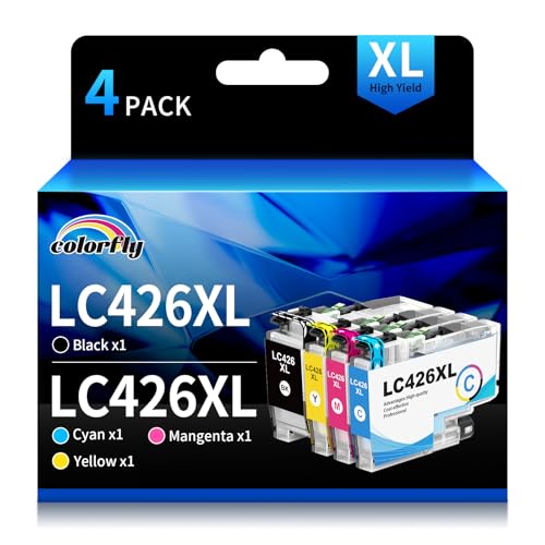 LC426XL LC-426XL 6000/5000 Seiten (hohe Ergiebigkeit) Tintenpatronen Ersatz für Brother LC-426XL LC-426 426XL Kompatibel für Brother MFC-J4335DW MFC-J4340DW MFC-J4535DW MFC-J4540DW Patronen 4 Stück